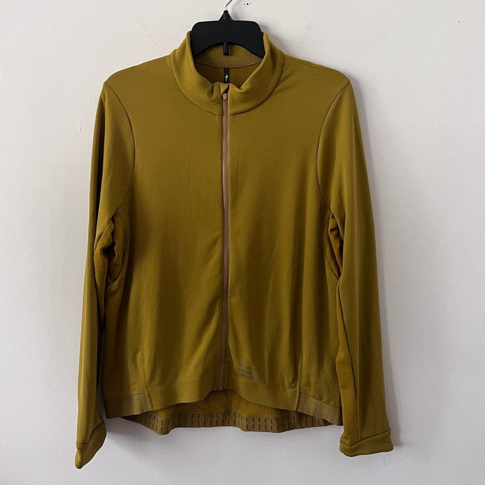 Specialized Men Prime Power Grid Long Sleeve Jersey XXL Harvest Gold Gorpcore